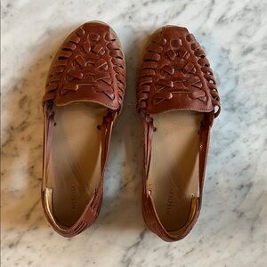 Nisolo Brown Leather Flats